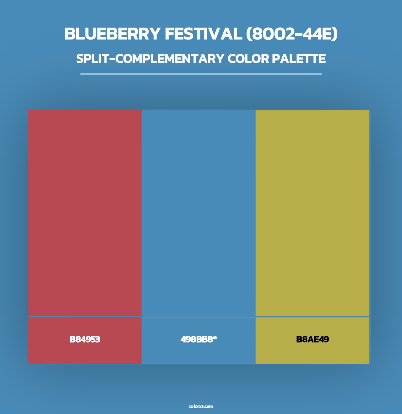 Blueberry Festival (8002-44E) - Split-Complementary Color Palette