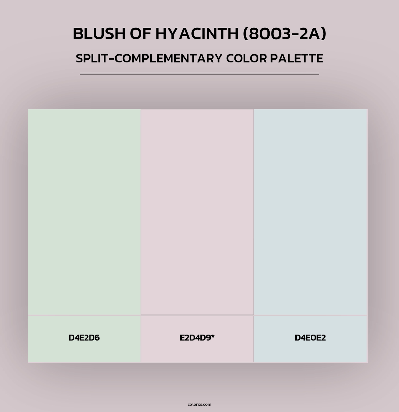 Blush of Hyacinth (8003-2A) - Split-Complementary Color Palette