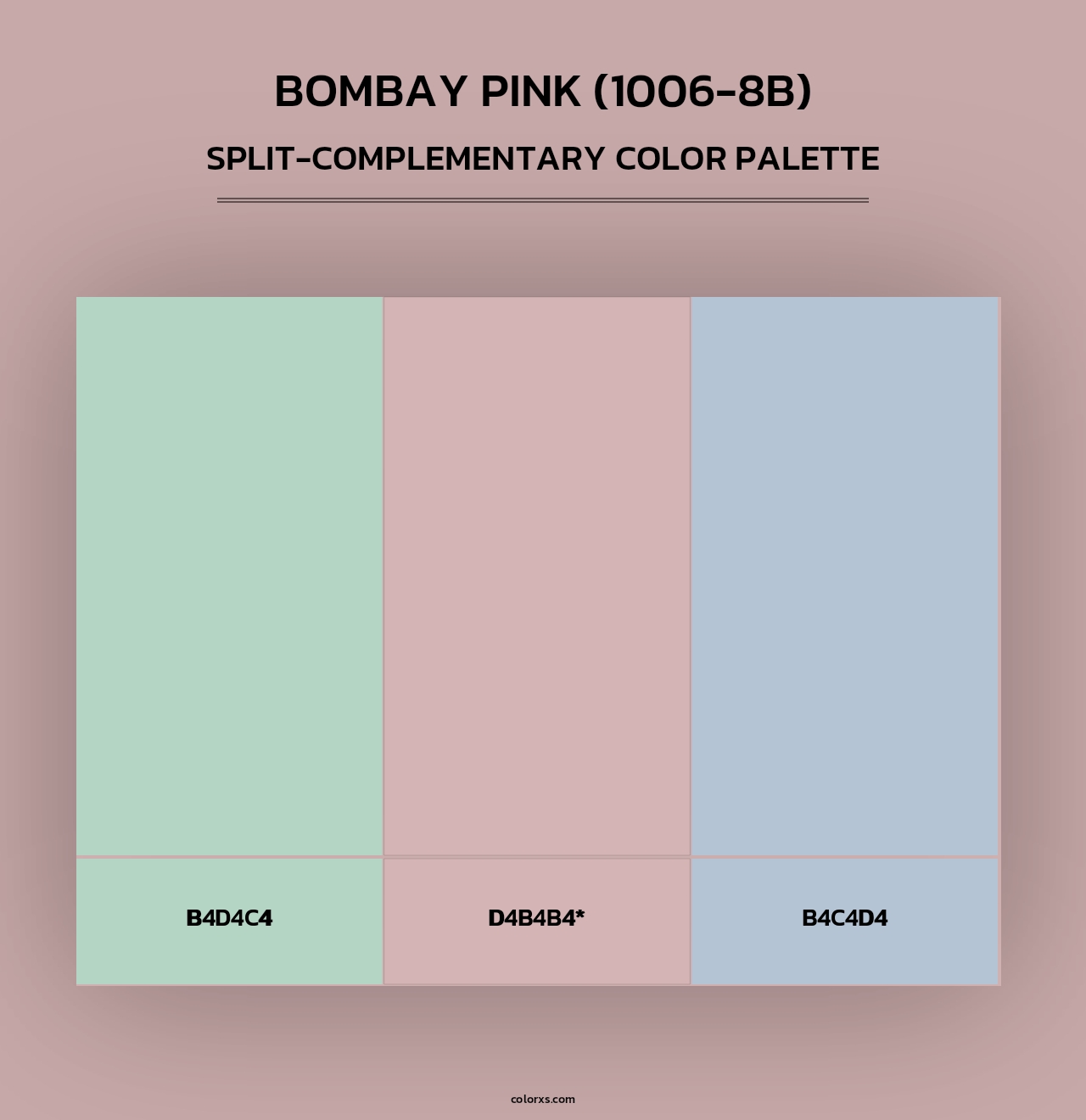 Bombay Pink (1006-8B) - Split-Complementary Color Palette