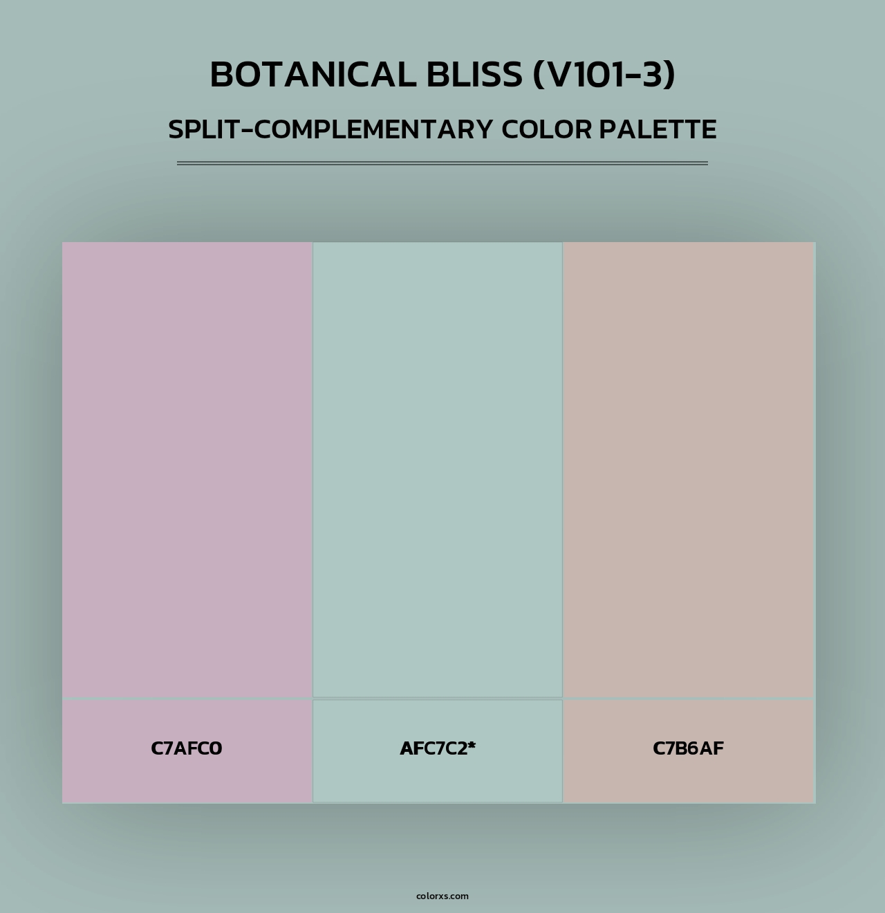 Botanical Bliss (V101-3) - Split-Complementary Color Palette