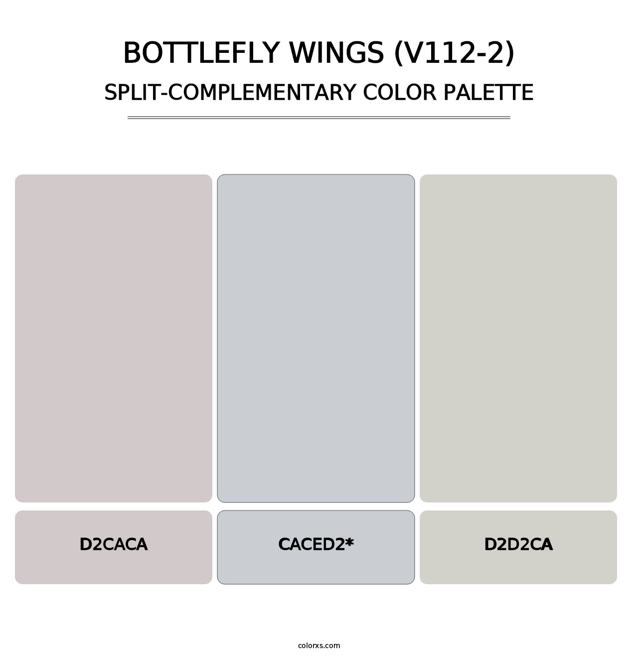 Bottlefly Wings (V112-2) - Split-Complementary Color Palette