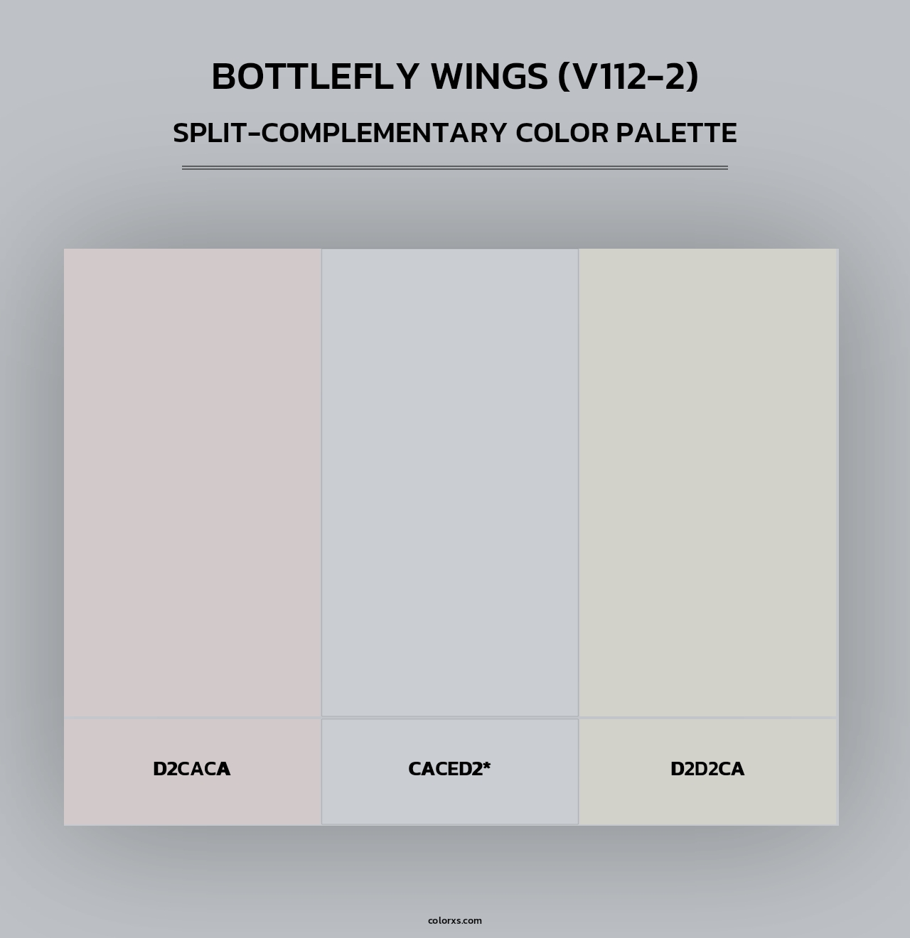 Bottlefly Wings (V112-2) - Split-Complementary Color Palette