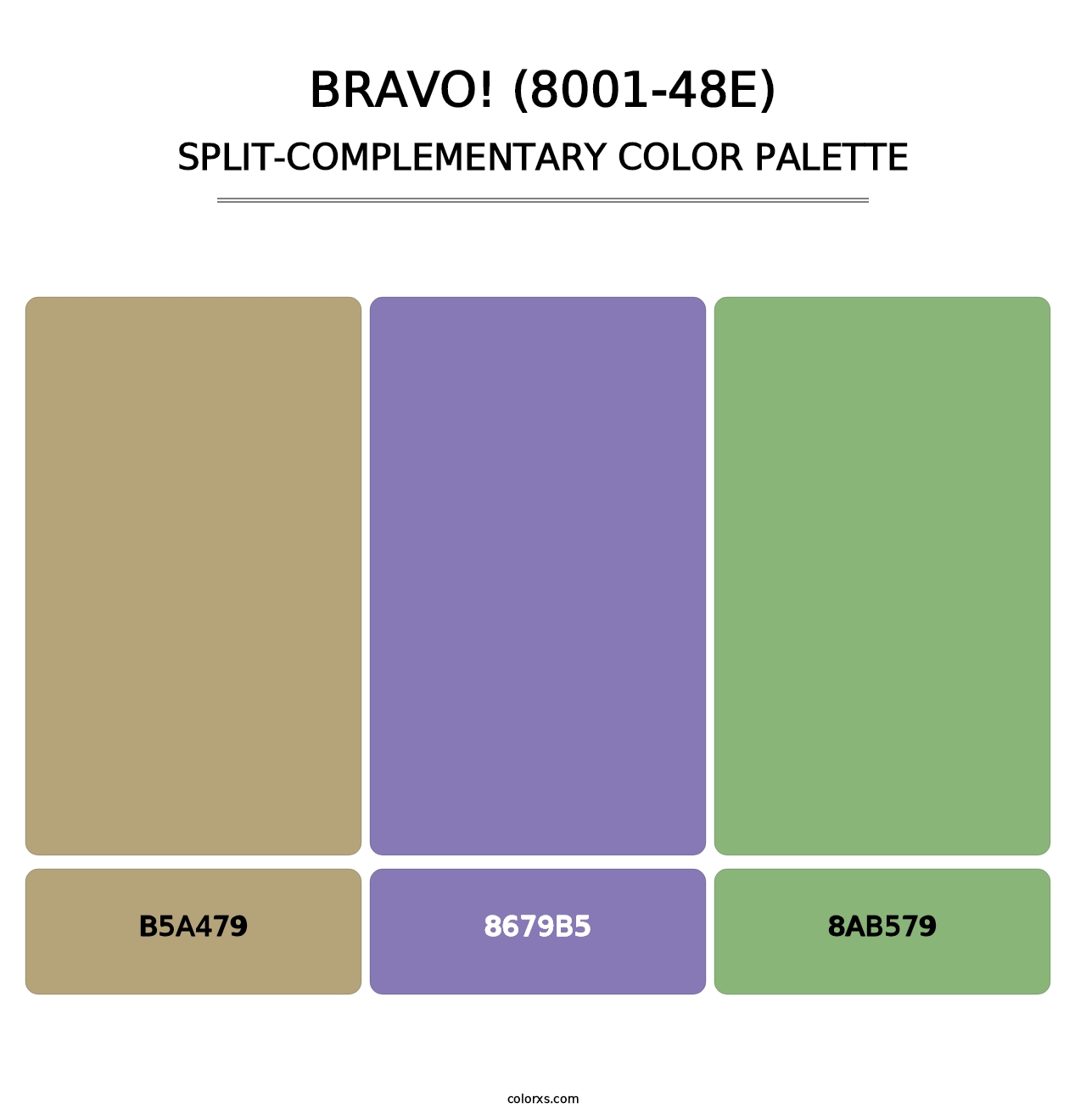 Bravo! (8001-48E) - Split-Complementary Color Palette