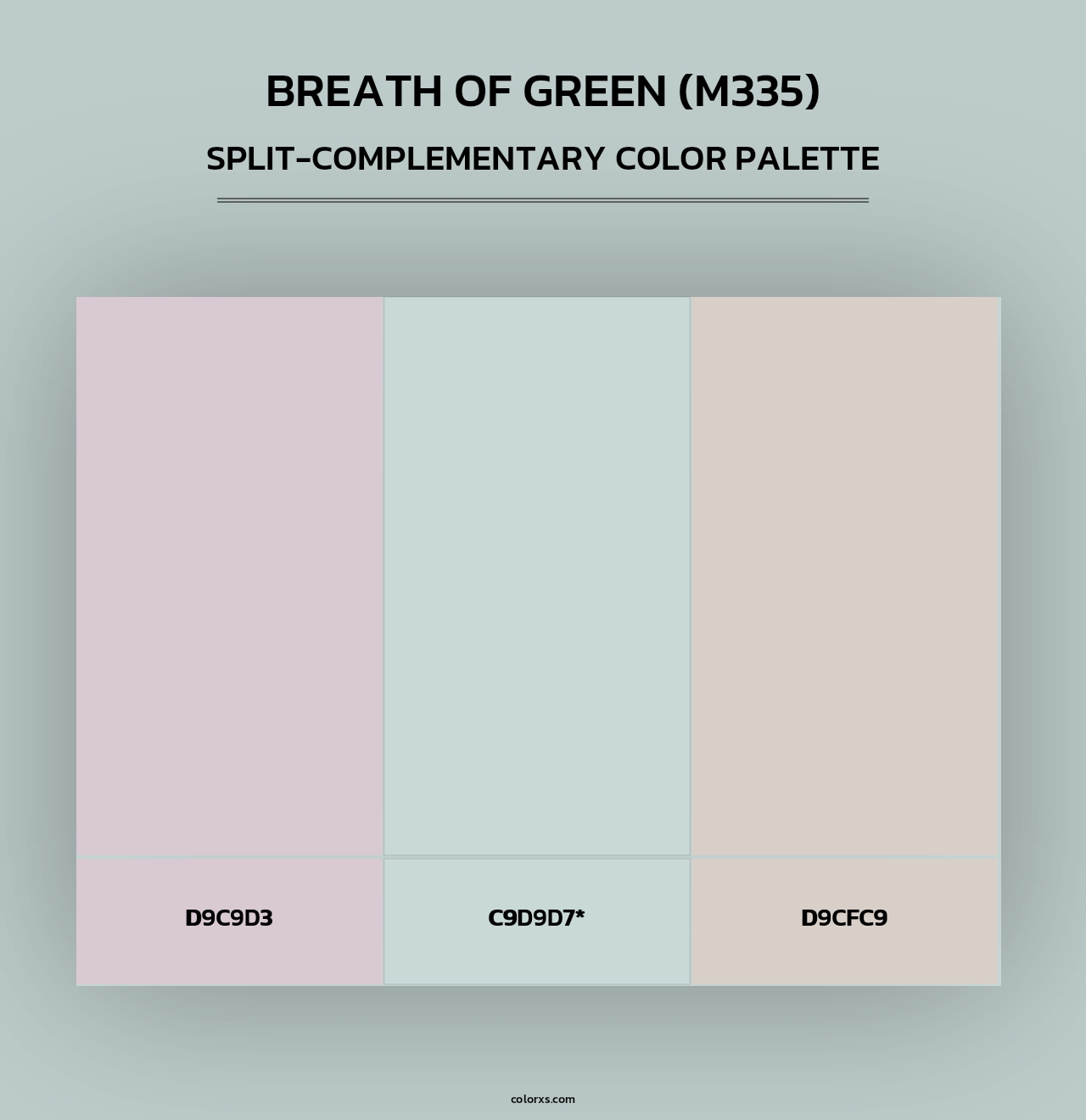 Breath of Green (M335) - Split-Complementary Color Palette