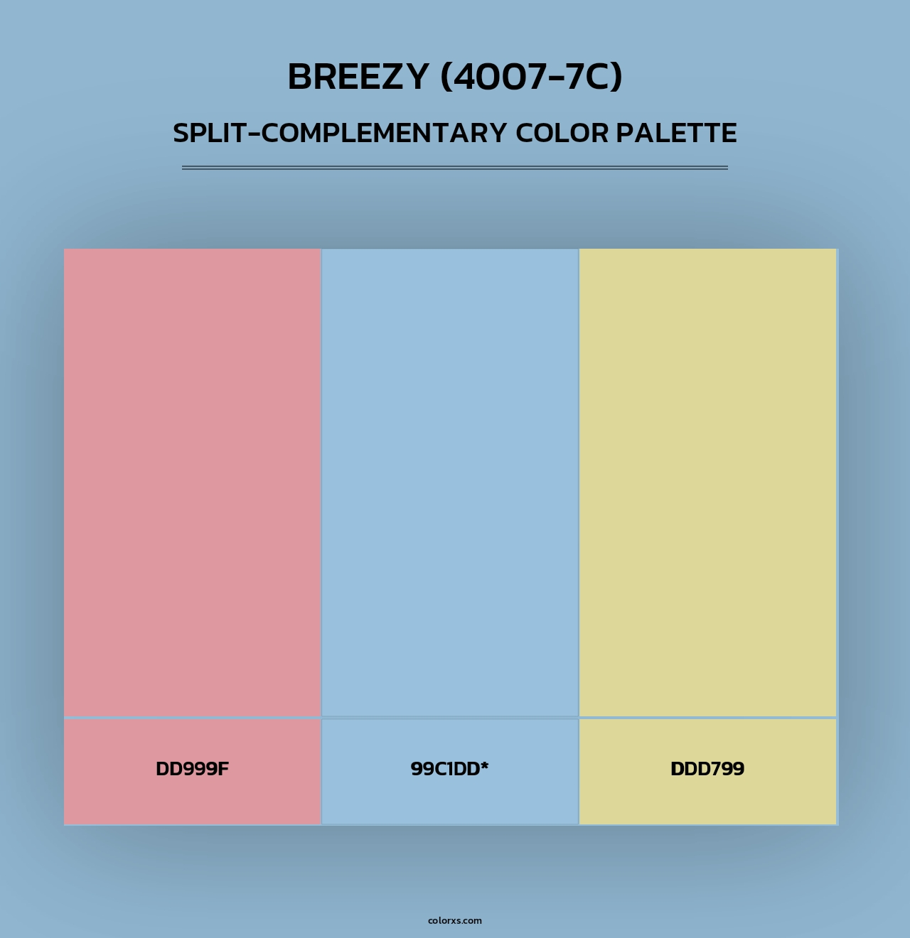 Breezy (4007-7C) - Split-Complementary Color Palette