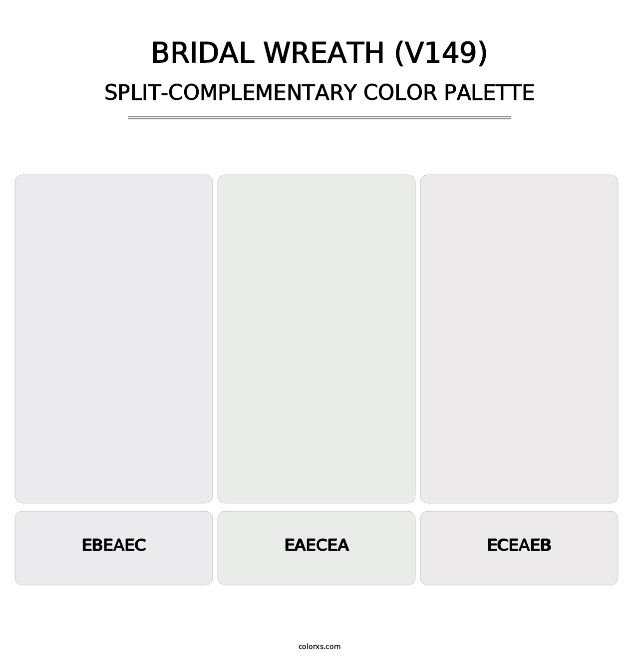 Bridal Wreath (V149) - Split-Complementary Color Palette