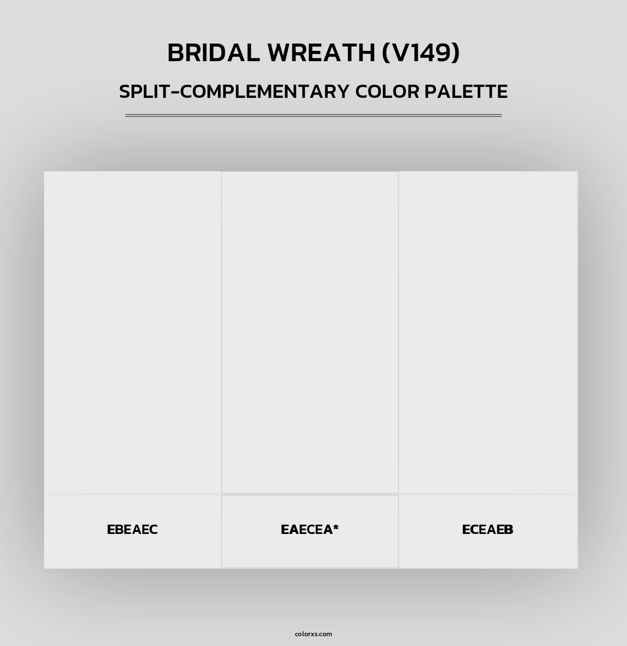 Bridal Wreath (V149) - Split-Complementary Color Palette