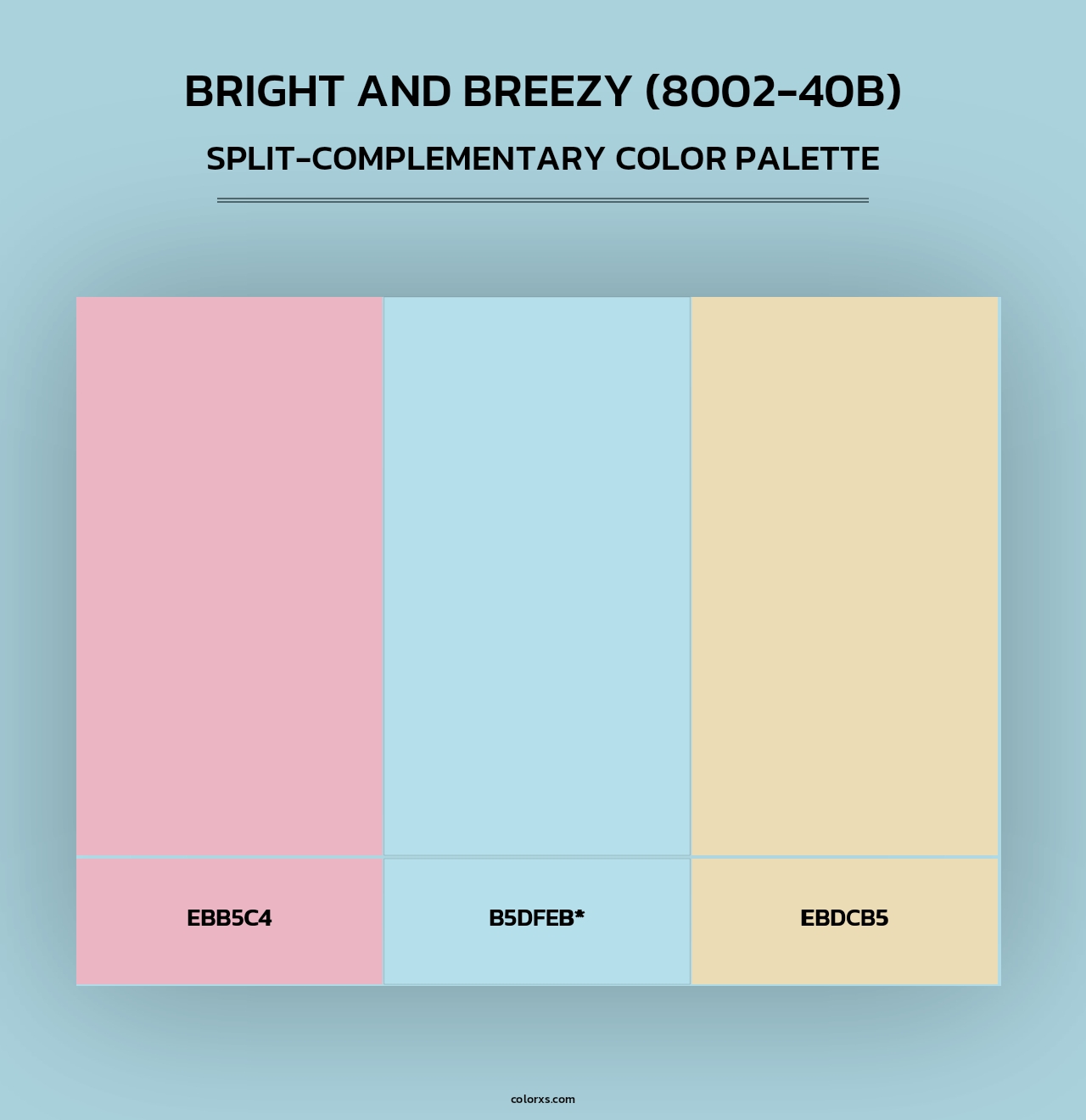 Bright and Breezy (8002-40B) - Split-Complementary Color Palette