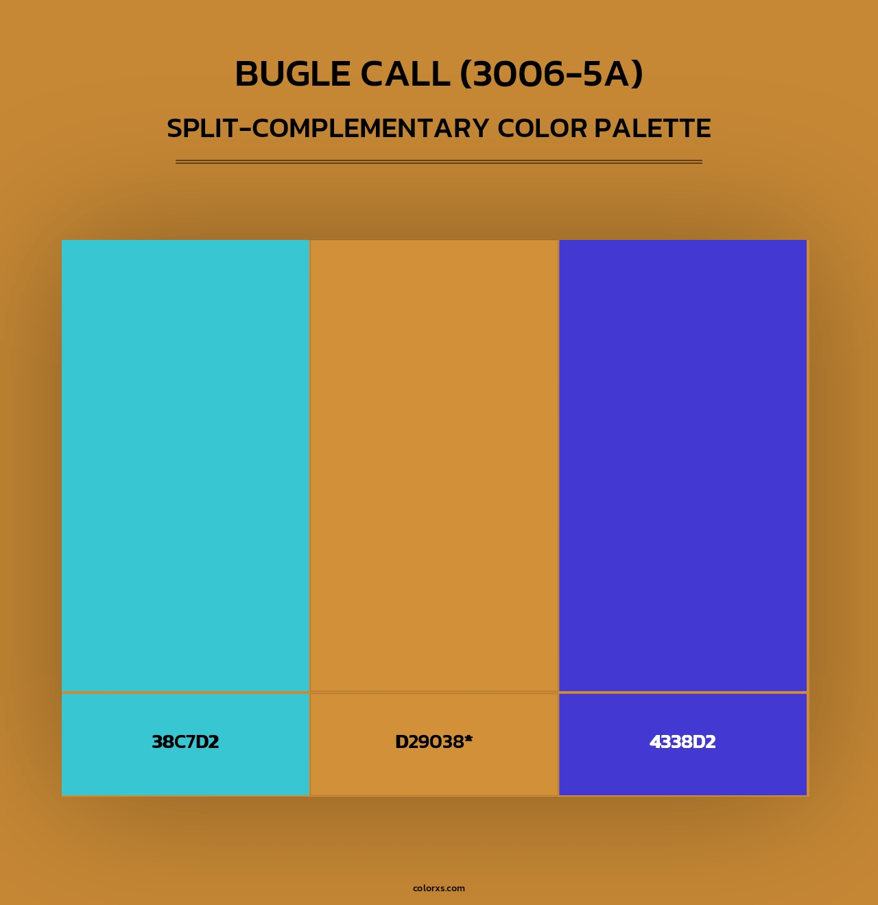 Bugle Call (3006-5A) - Split-Complementary Color Palette