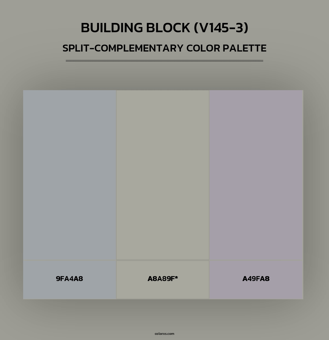 Building Block (V145-3) - Split-Complementary Color Palette