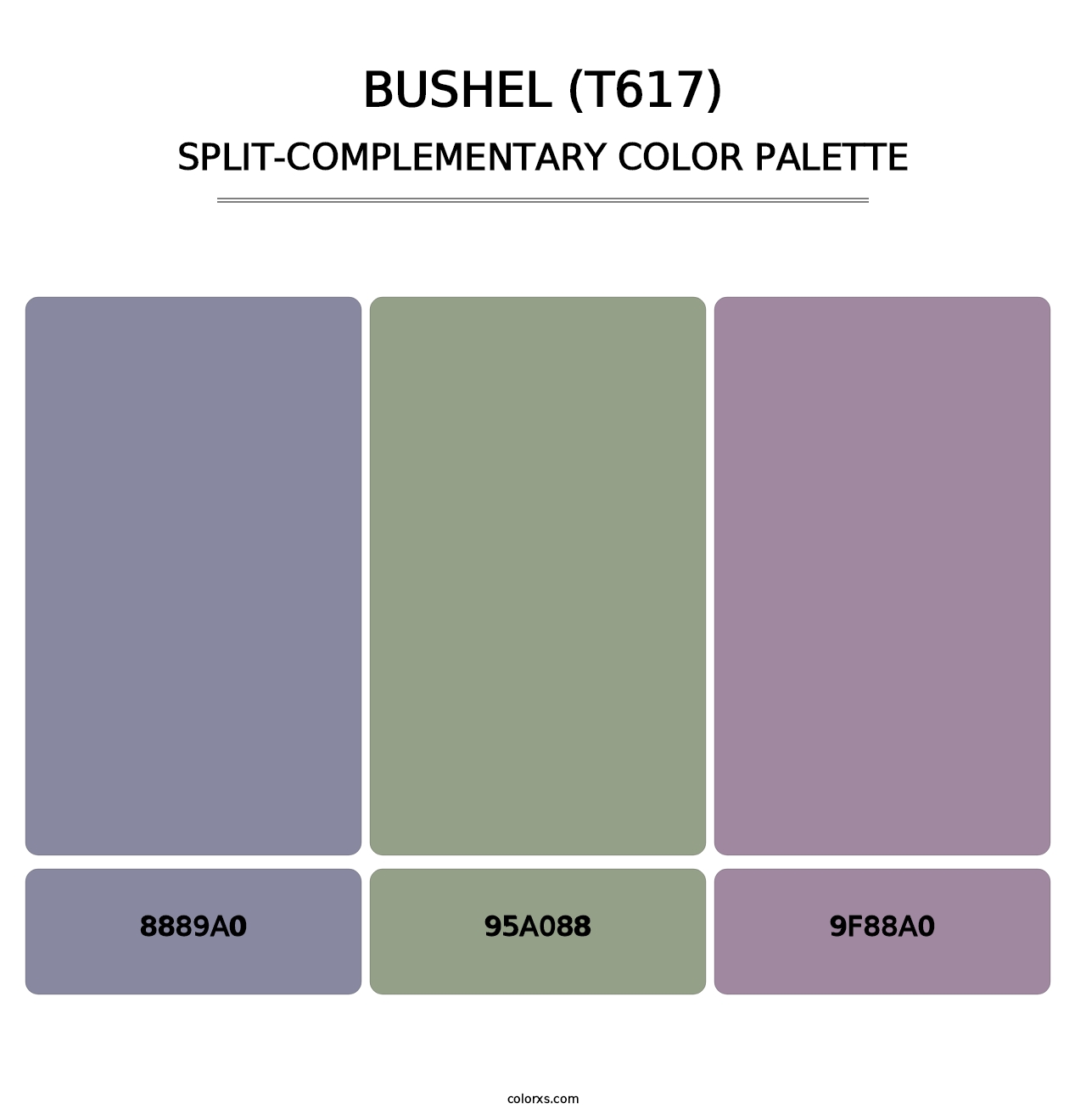 Bushel (T617) - Split-Complementary Color Palette