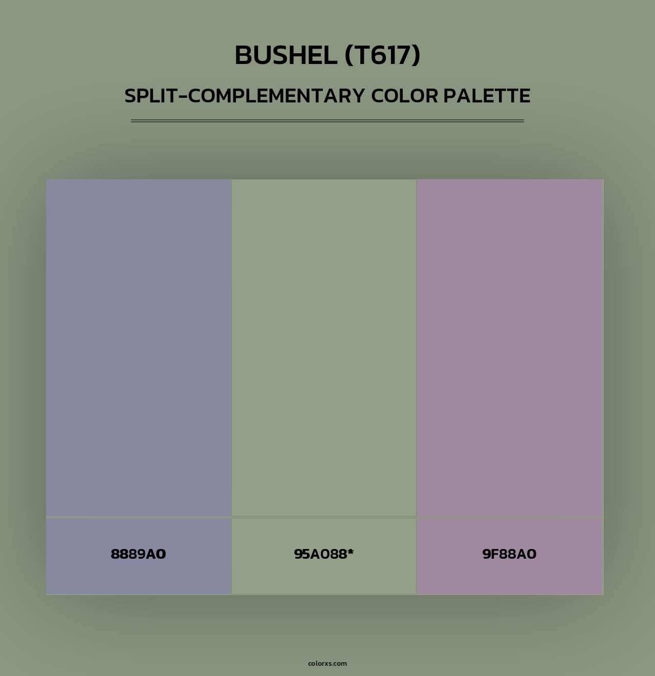 Bushel (T617) - Split-Complementary Color Palette