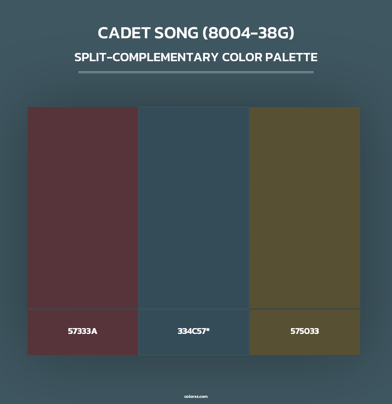 Cadet Song (8004-38G) - Split-Complementary Color Palette