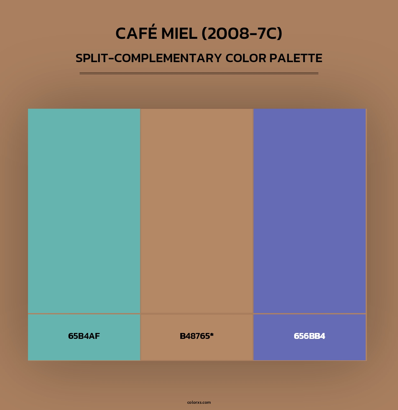 Café Miel (2008-7C) - Split-Complementary Color Palette