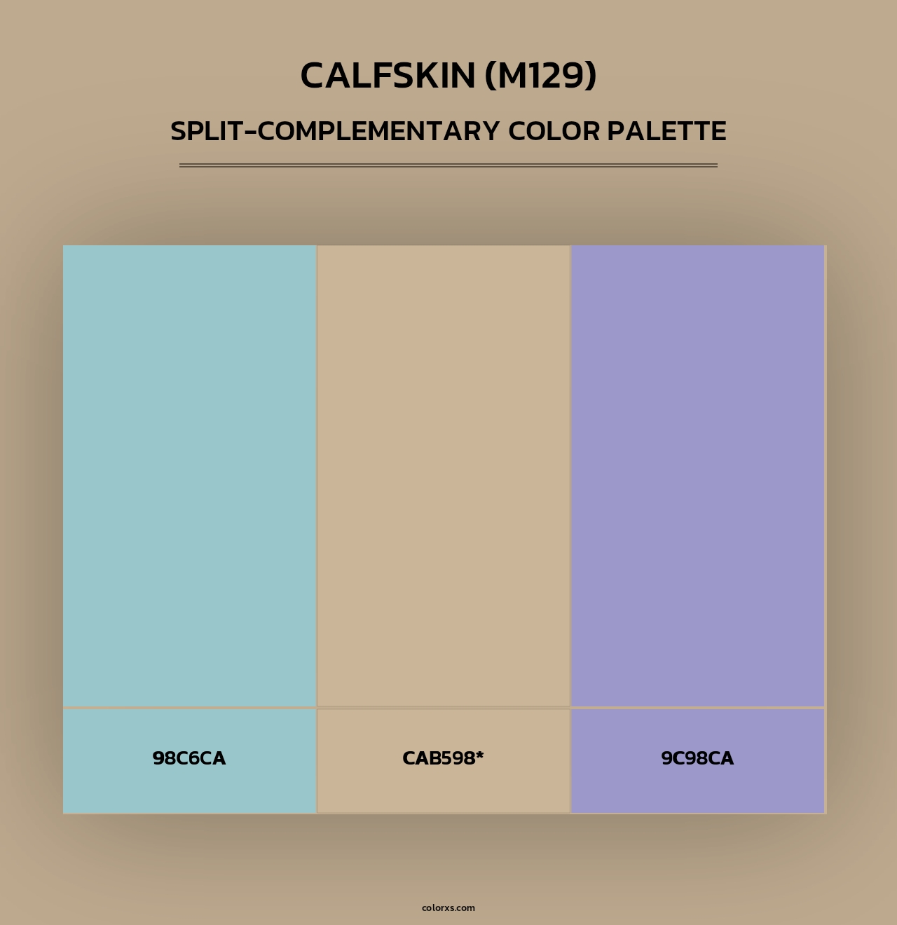 Calfskin (M129) - Split-Complementary Color Palette