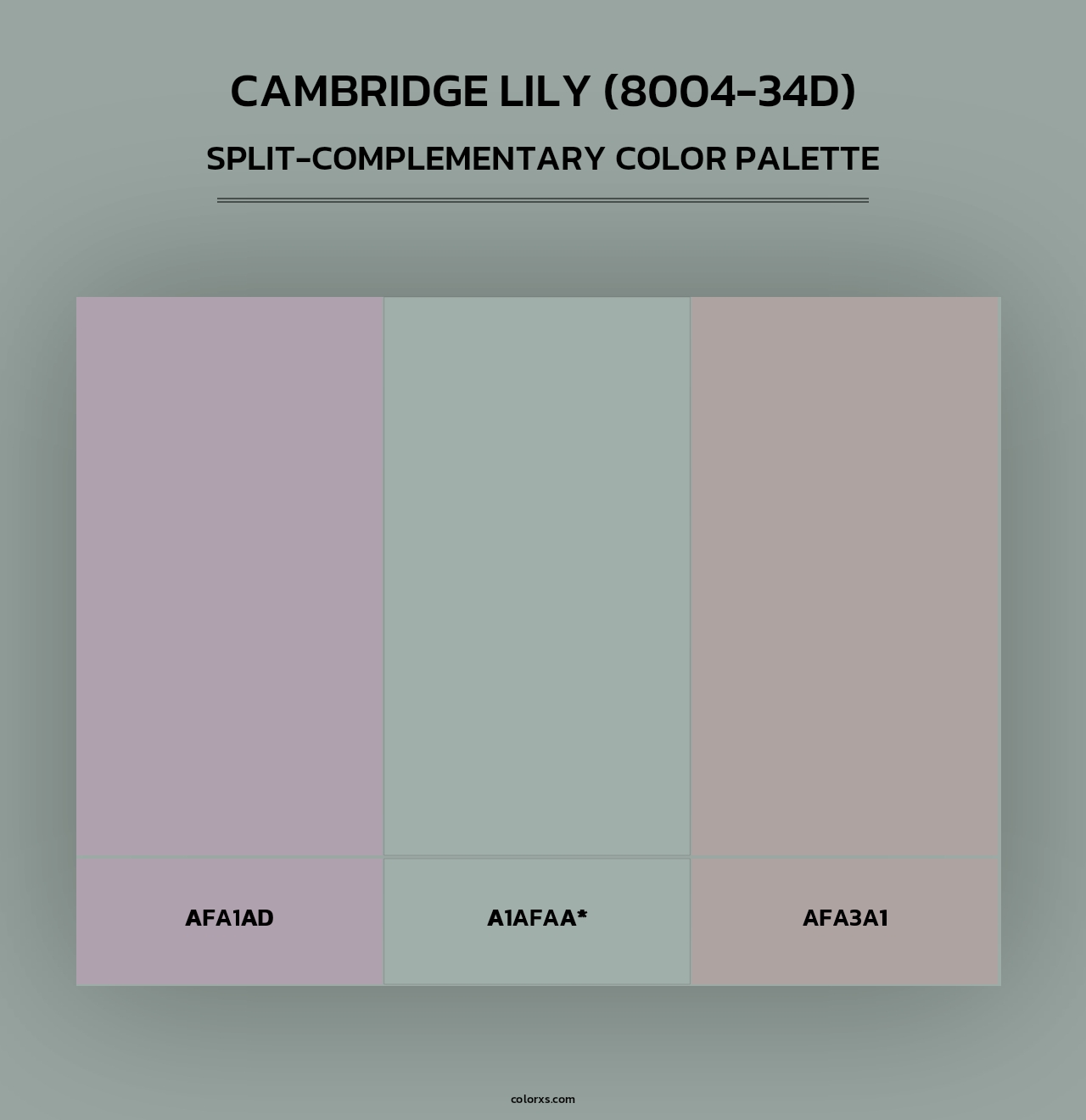 Cambridge Lily (8004-34D) - Split-Complementary Color Palette