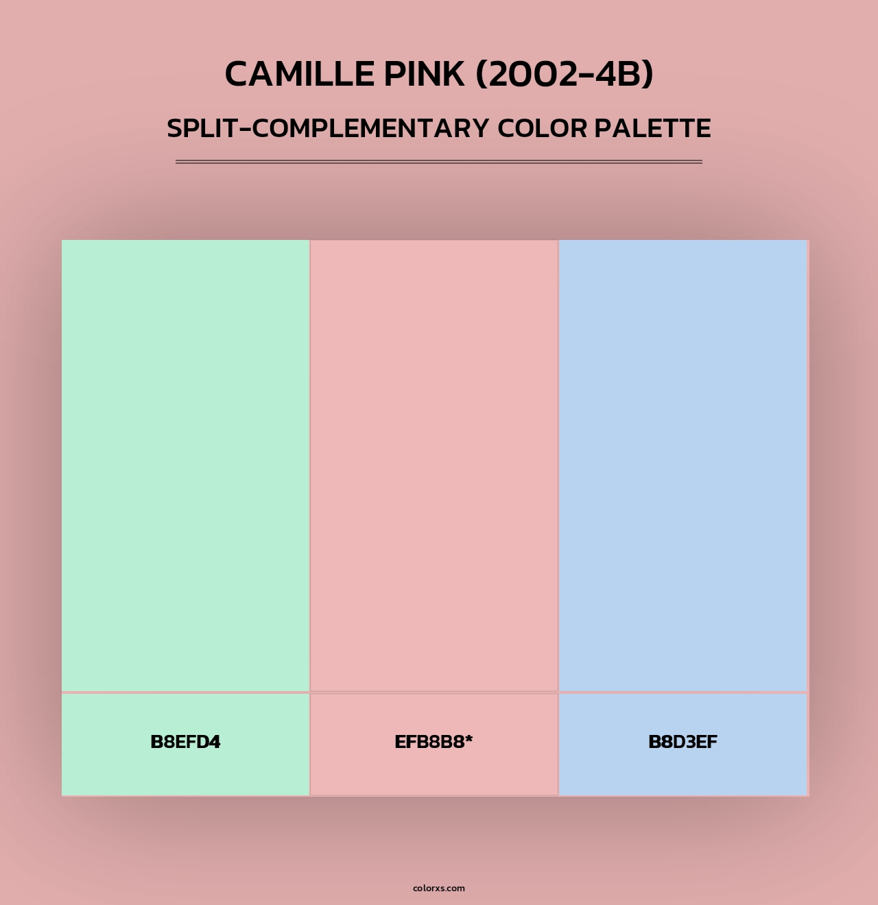 Camille Pink (2002-4B) - Split-Complementary Color Palette