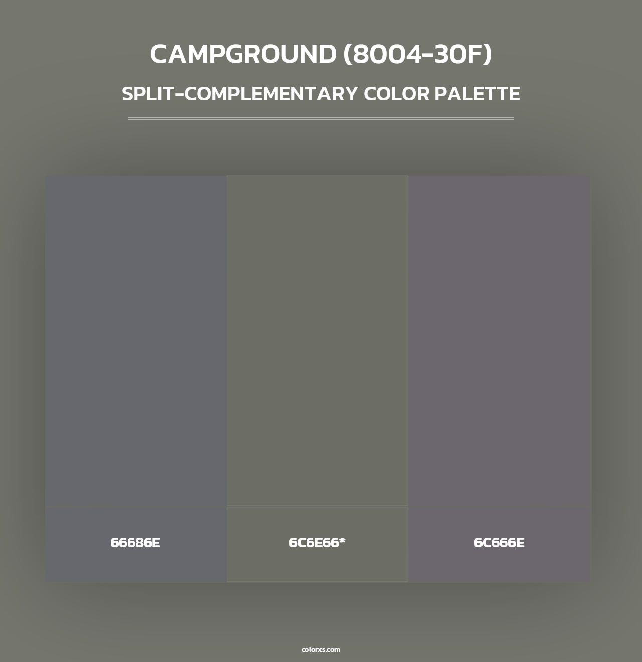 Campground (8004-30F) - Split-Complementary Color Palette