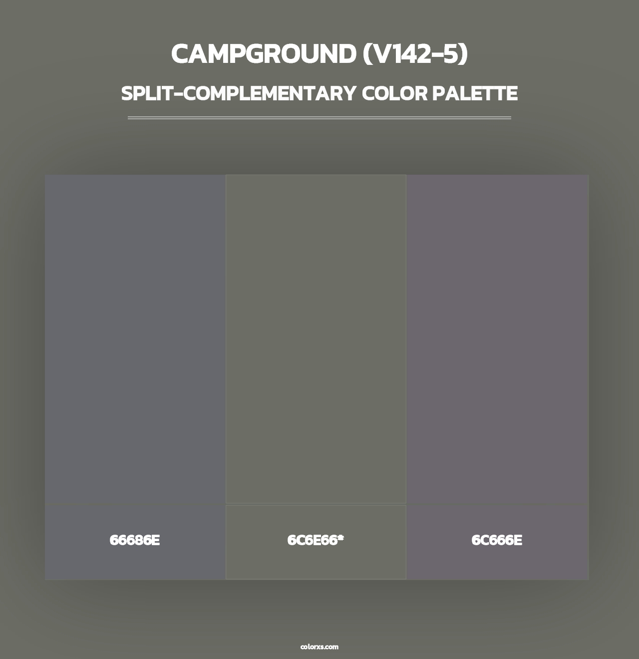 Campground (V142-5) - Split-Complementary Color Palette