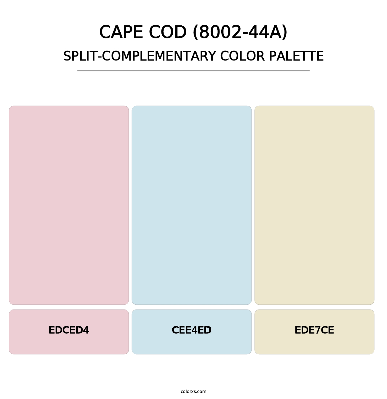 Cape Cod (8002-44A) - Split-Complementary Color Palette