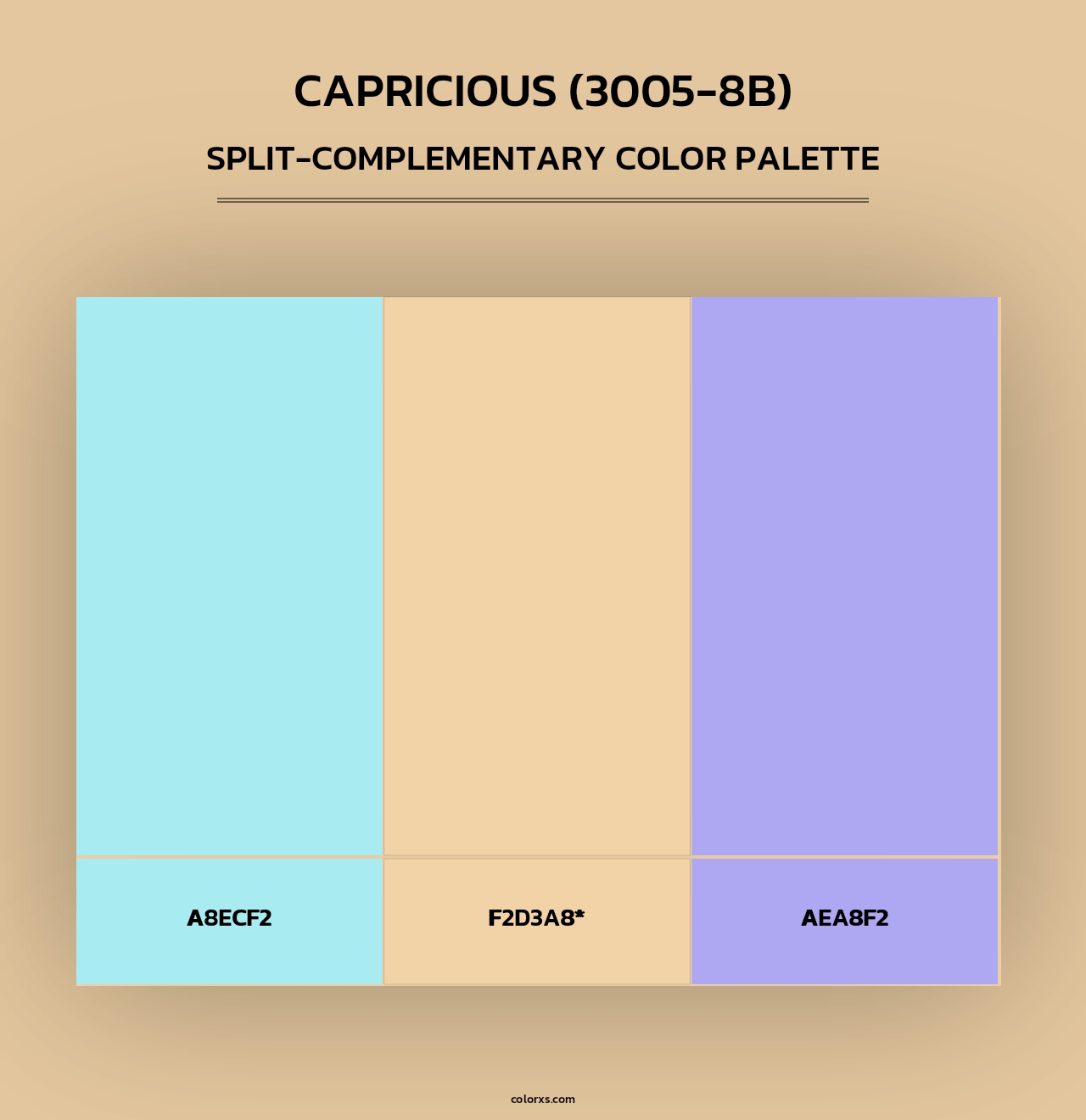 Capricious (3005-8B) - Split-Complementary Color Palette