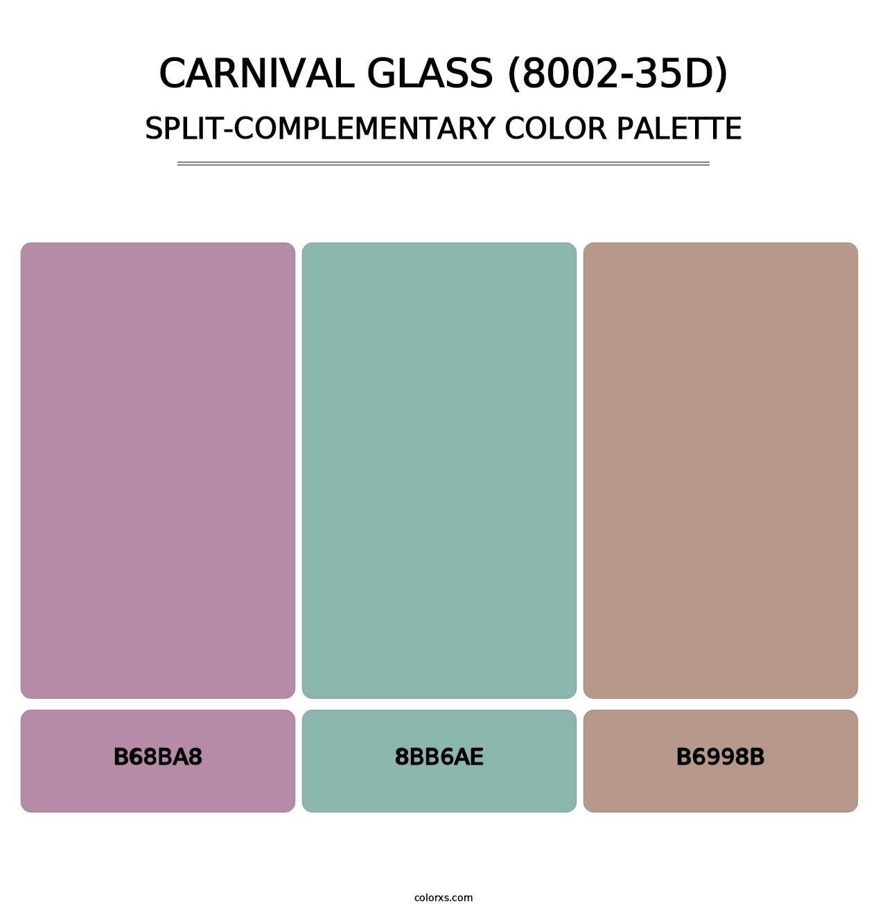 Carnival Glass (8002-35D) - Split-Complementary Color Palette