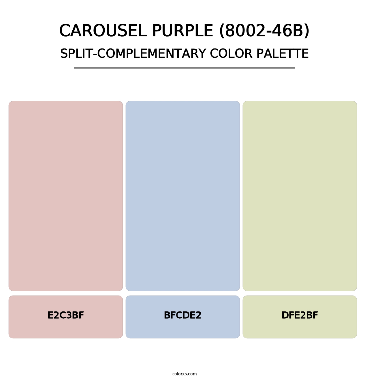 Carousel Purple (8002-46B) - Split-Complementary Color Palette