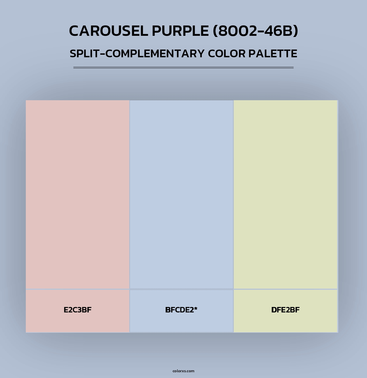Carousel Purple (8002-46B) - Split-Complementary Color Palette