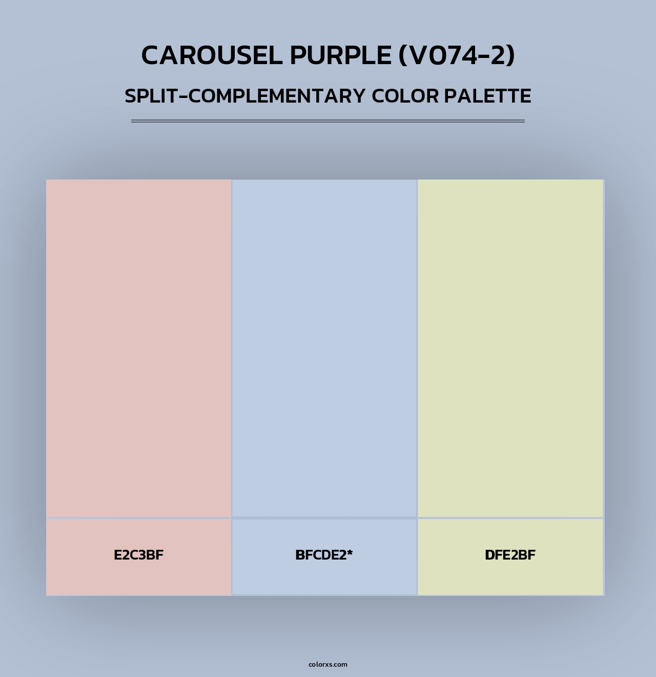 Carousel Purple (V074-2) - Split-Complementary Color Palette