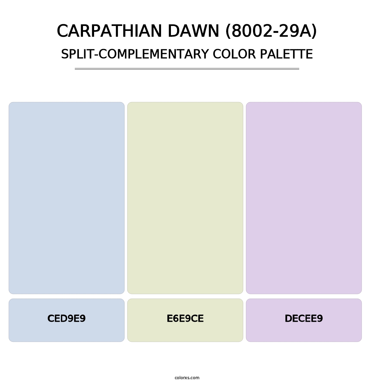 Carpathian Dawn (8002-29A) - Split-Complementary Color Palette