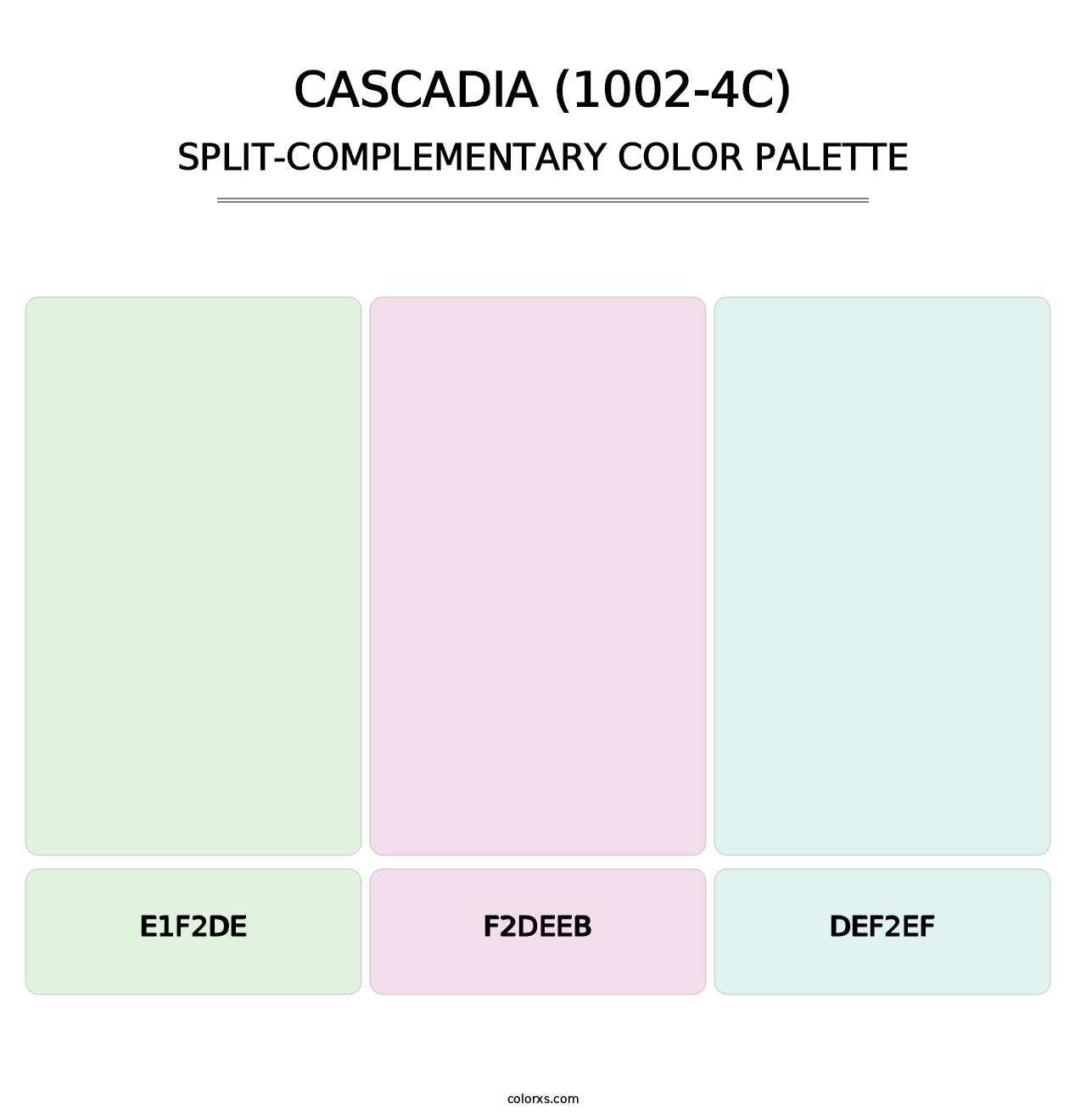 Cascadia (1002-4C) - Split-Complementary Color Palette