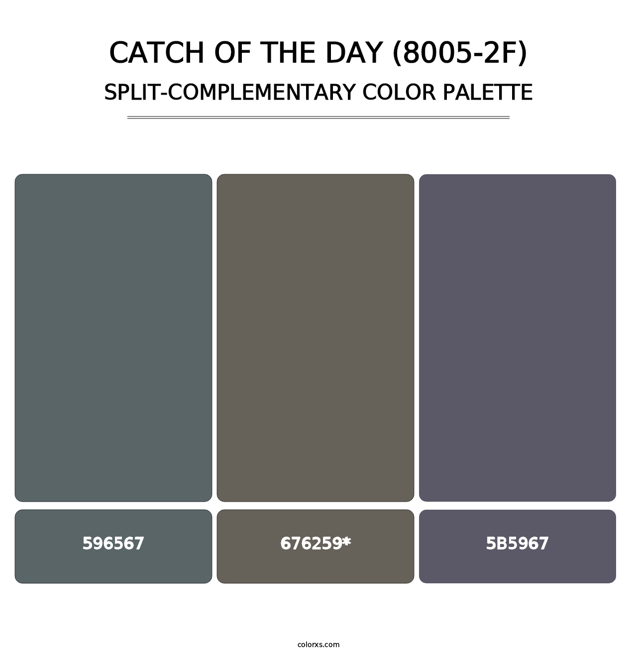 Catch of the Day (8005-2F) - Split-Complementary Color Palette