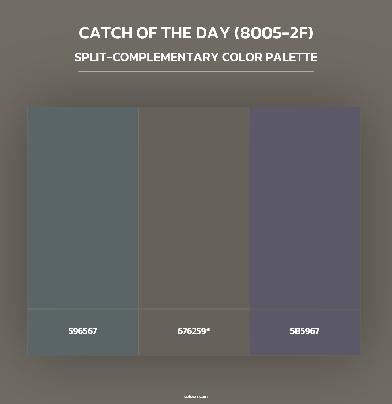 Catch of the Day (8005-2F) - Split-Complementary Color Palette