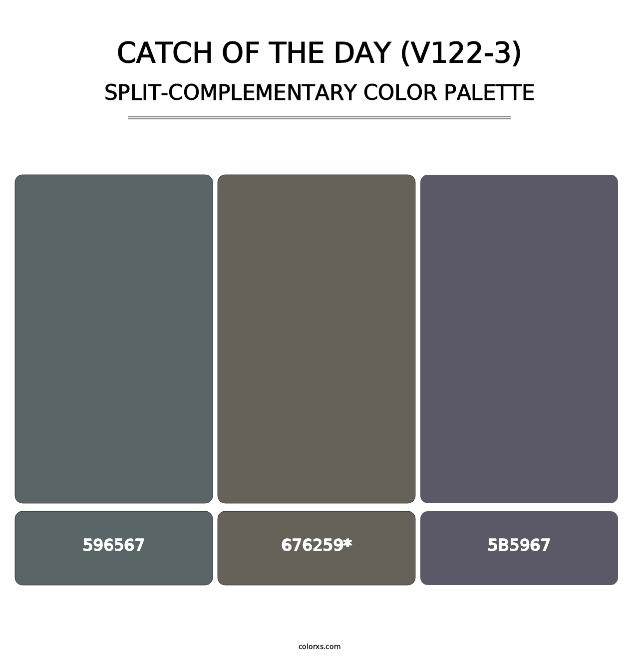 Catch of the Day (V122-3) - Split-Complementary Color Palette