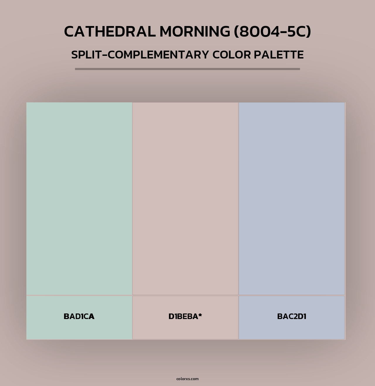 Cathedral Morning (8004-5C) - Split-Complementary Color Palette