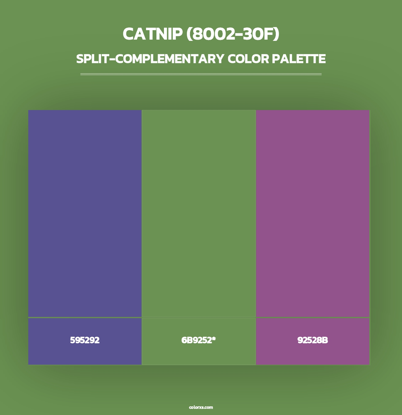 Catnip (8002-30F) - Split-Complementary Color Palette