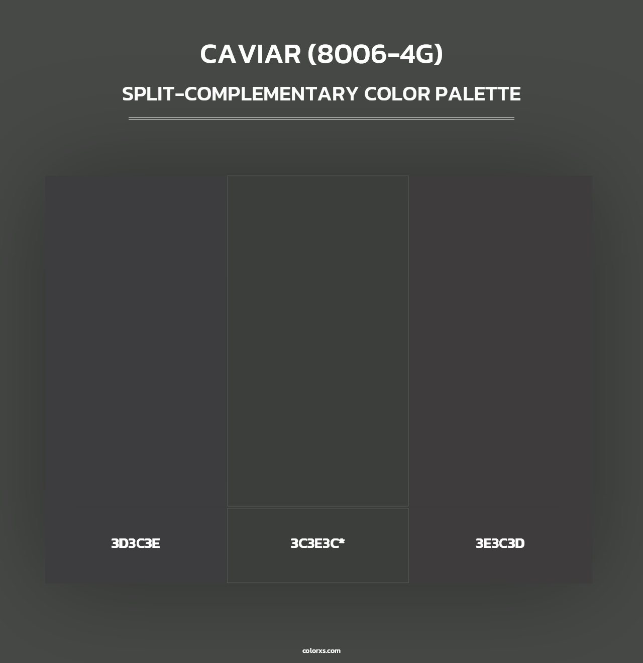 Caviar (8006-4G) - Split-Complementary Color Palette