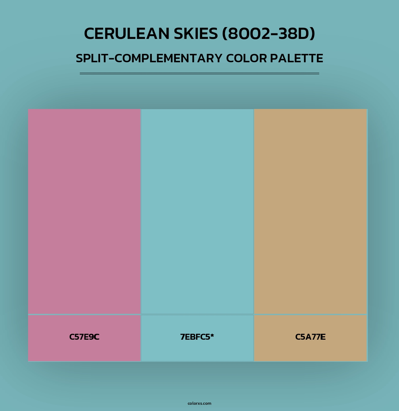 Cerulean Skies (8002-38D) - Split-Complementary Color Palette
