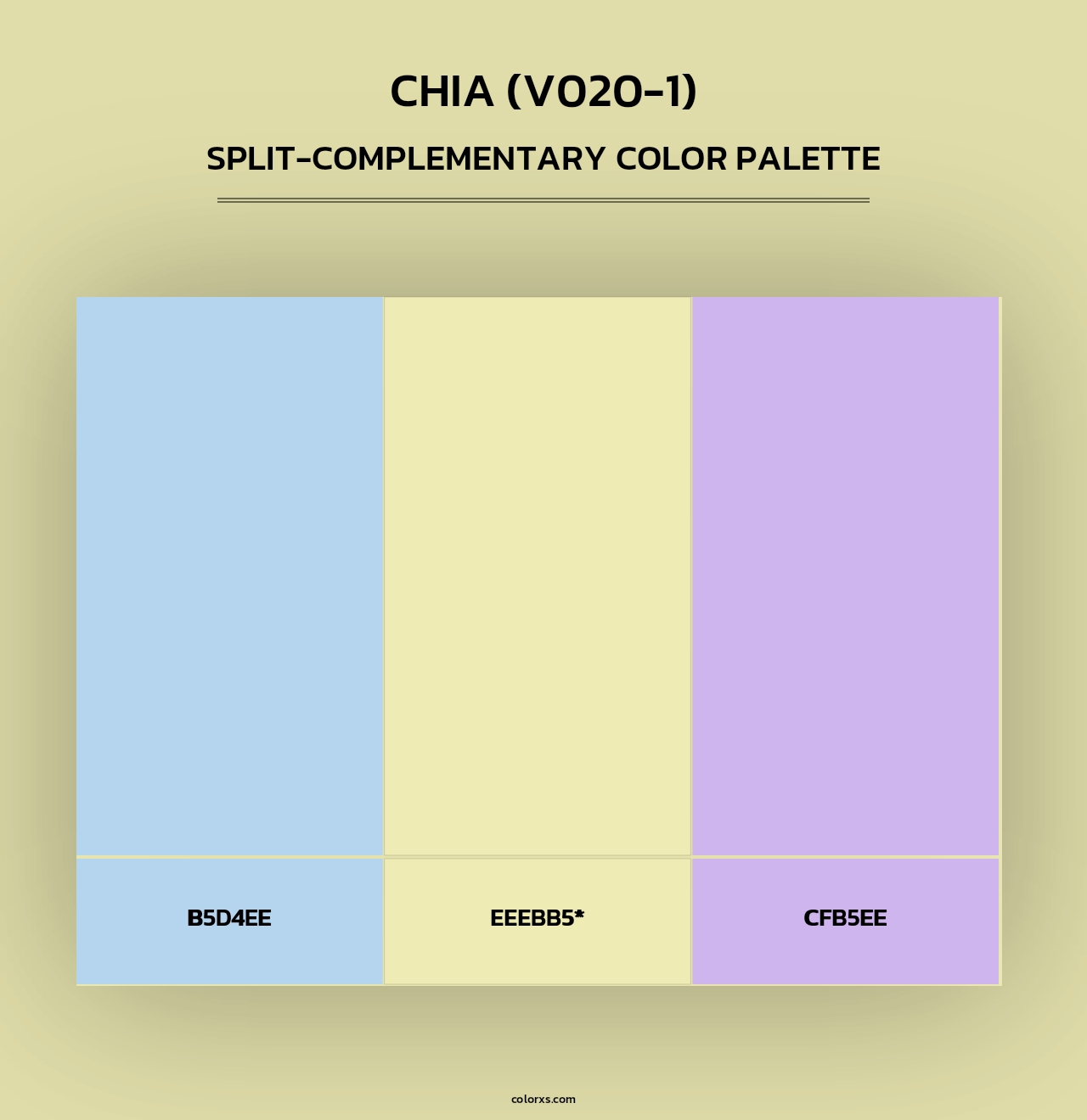 Chia (V020-1) - Split-Complementary Color Palette