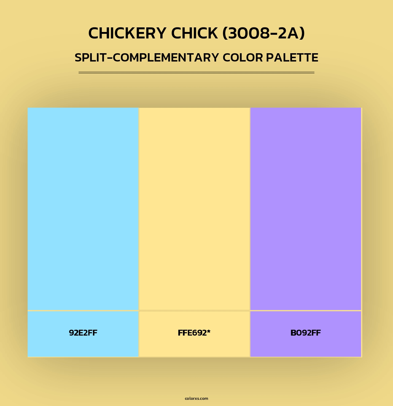 Chickery Chick (3008-2A) - Split-Complementary Color Palette