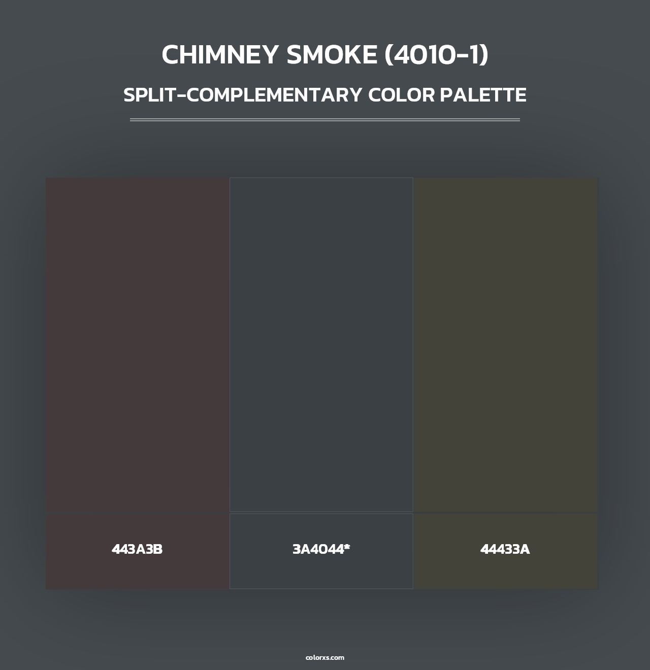 Chimney Smoke (4010-1) - Split-Complementary Color Palette