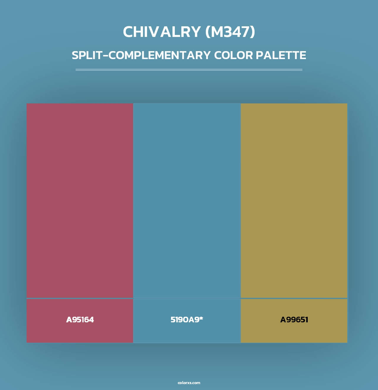Chivalry (M347) - Split-Complementary Color Palette
