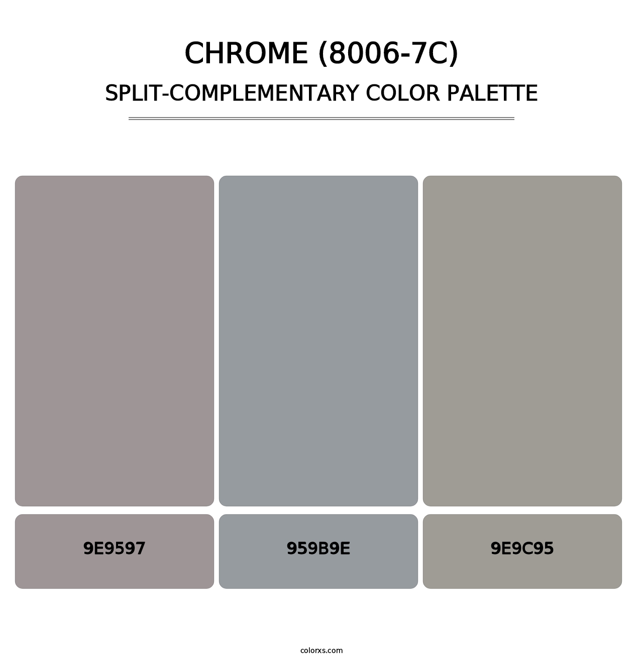 Chrome (8006-7C) - Split-Complementary Color Palette