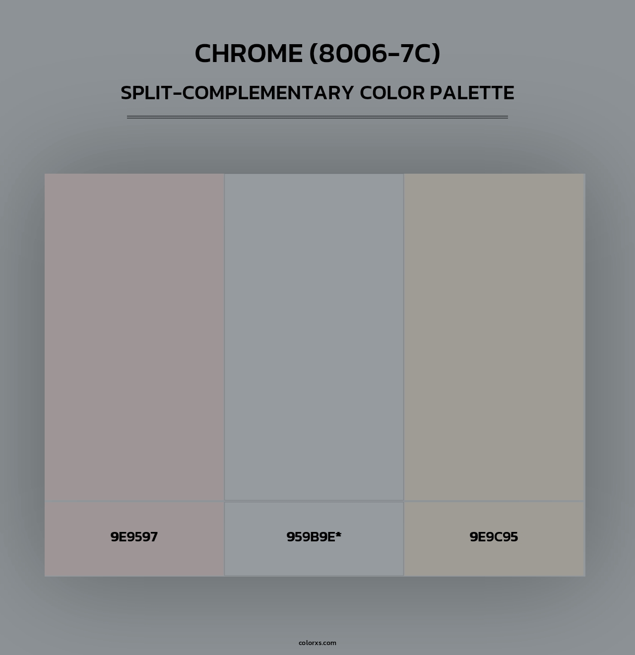 Chrome (8006-7C) - Split-Complementary Color Palette
