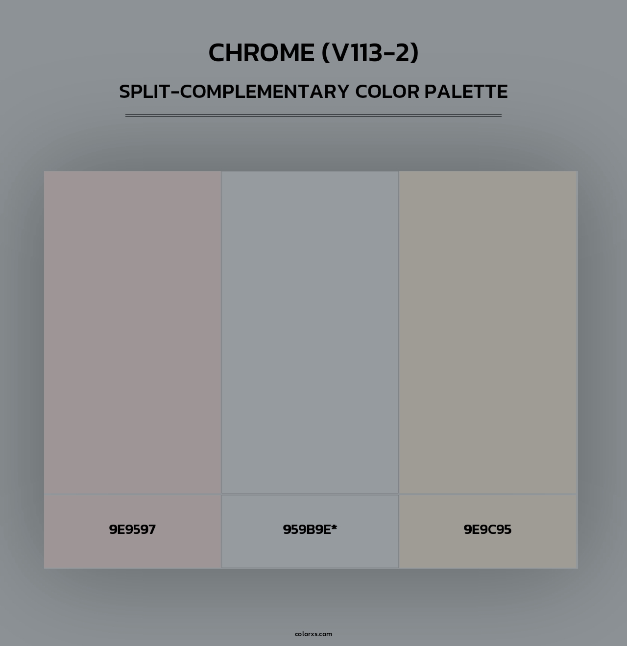 Chrome (V113-2) - Split-Complementary Color Palette