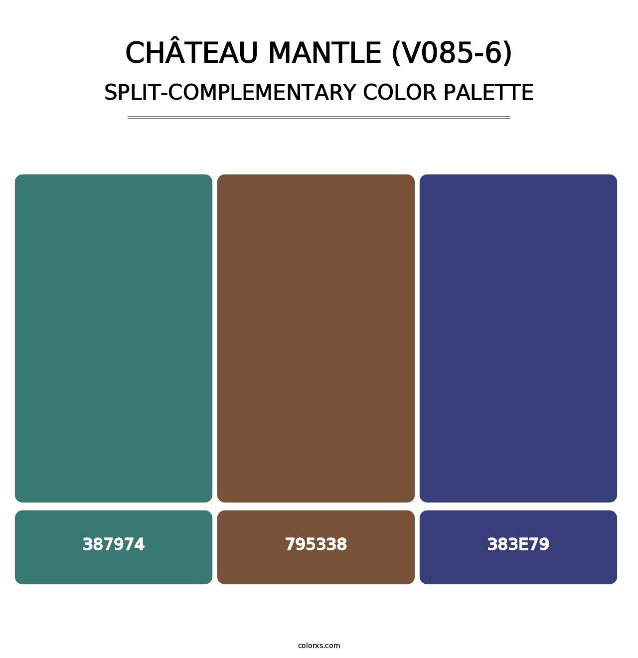 Château Mantle (V085-6) - Split-Complementary Color Palette