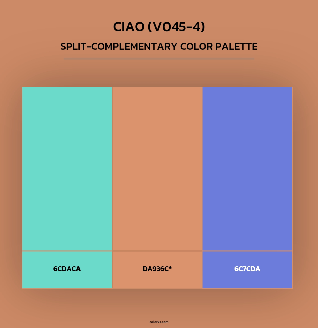 Ciao (V045-4) - Split-Complementary Color Palette