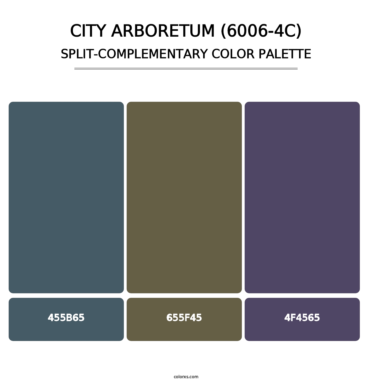 City Arboretum (6006-4C) - Split-Complementary Color Palette