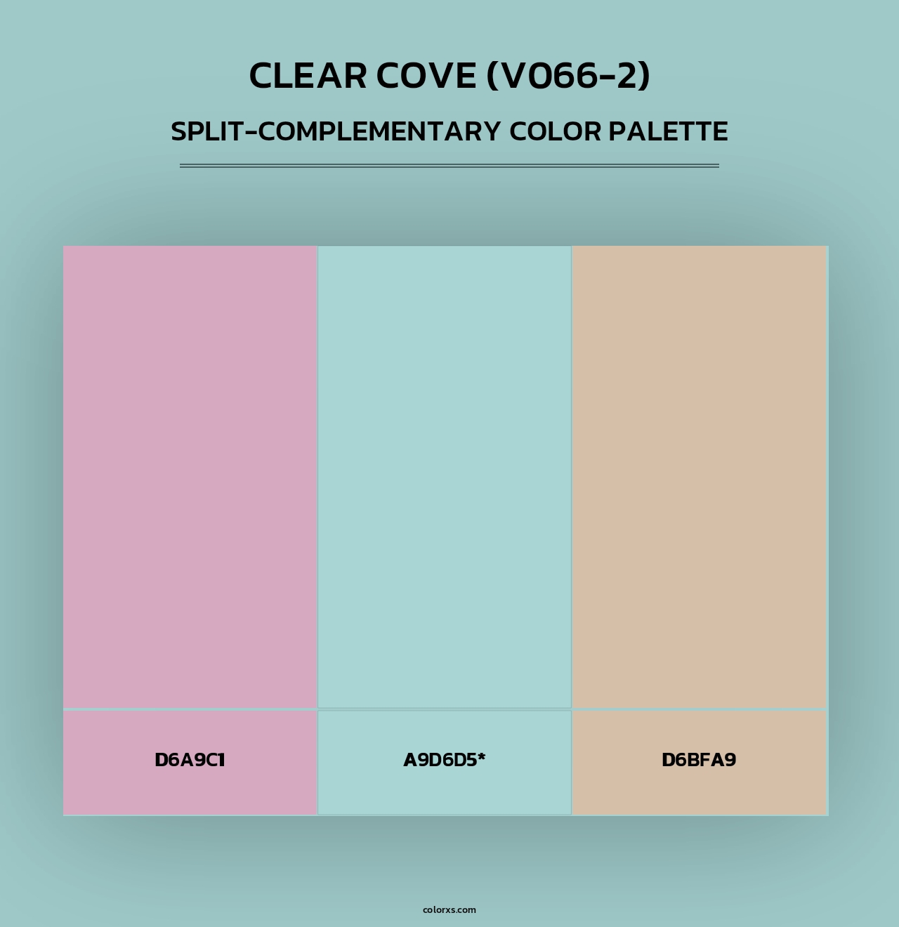Clear Cove (V066-2) - Split-Complementary Color Palette