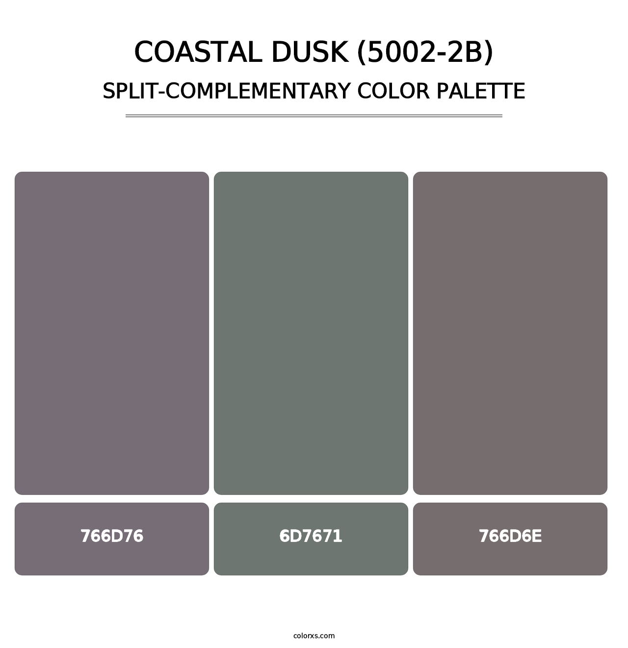 Coastal Dusk (5002-2B) - Split-Complementary Color Palette